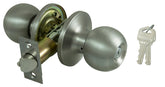 ProSource Entry Knob, Stainless Steel, KW1, KA3 Keyway, 3 Grade